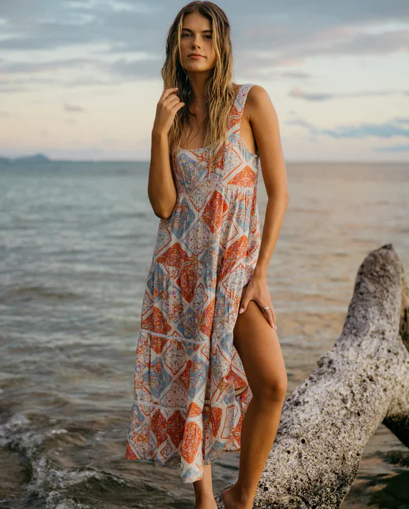 Billabong Forever Folk Shine Midi Dress - Sum25