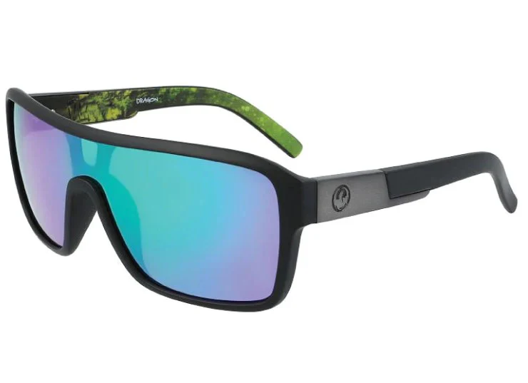 Dragon Remix Matte Black Terrafirma/LL Green Ion Sunglasses