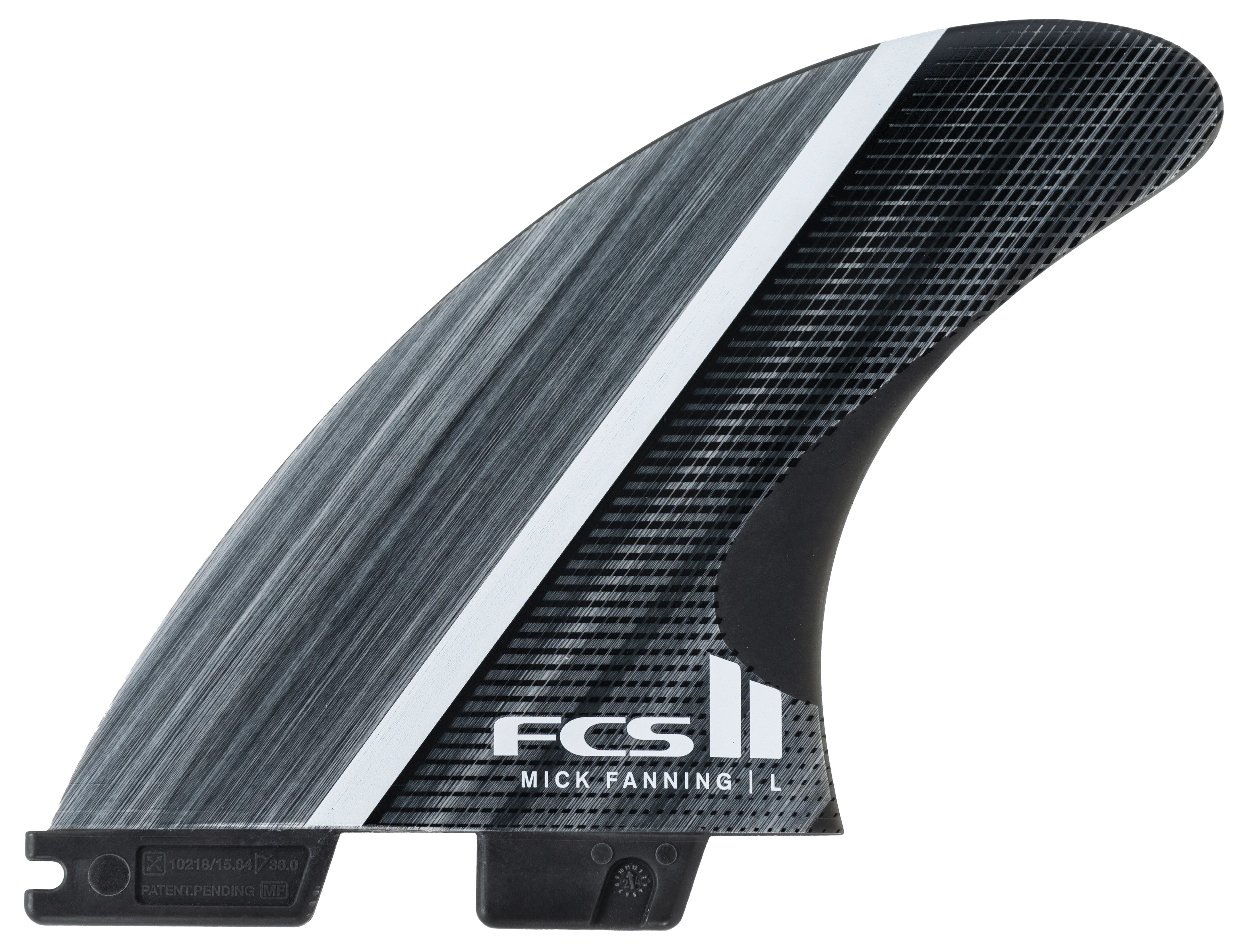 FCS II MF Glass Fibre Fusion Med Tri Surfboard Fin Set - Image 2