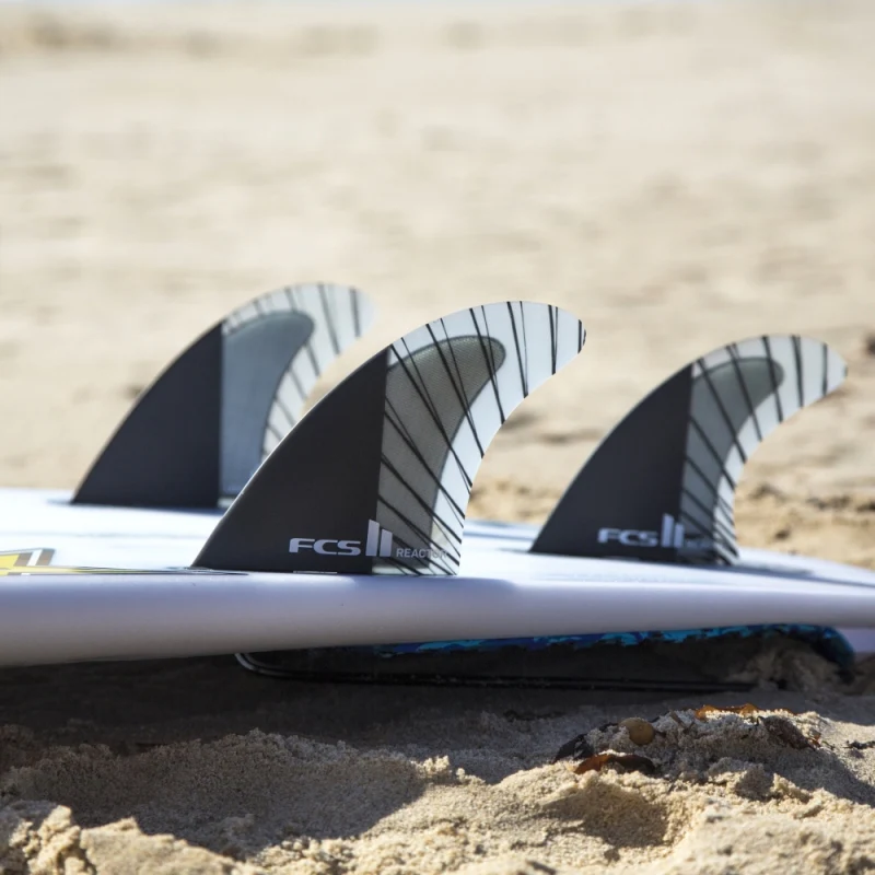 FCS II Reactor PC/Carbon Surfboard Tri Fin Set