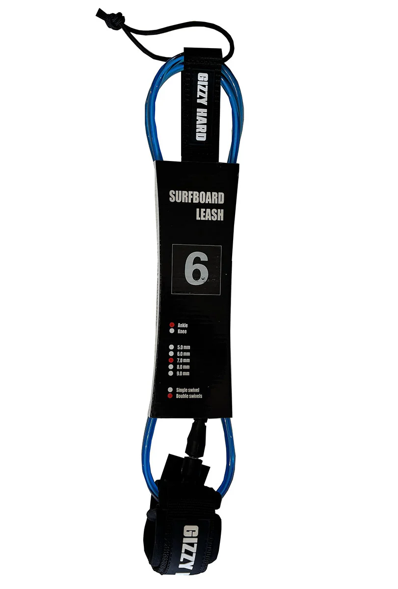 Gizzy Hard 6' Double Swivel Regular Surfboard Leash - Image 8