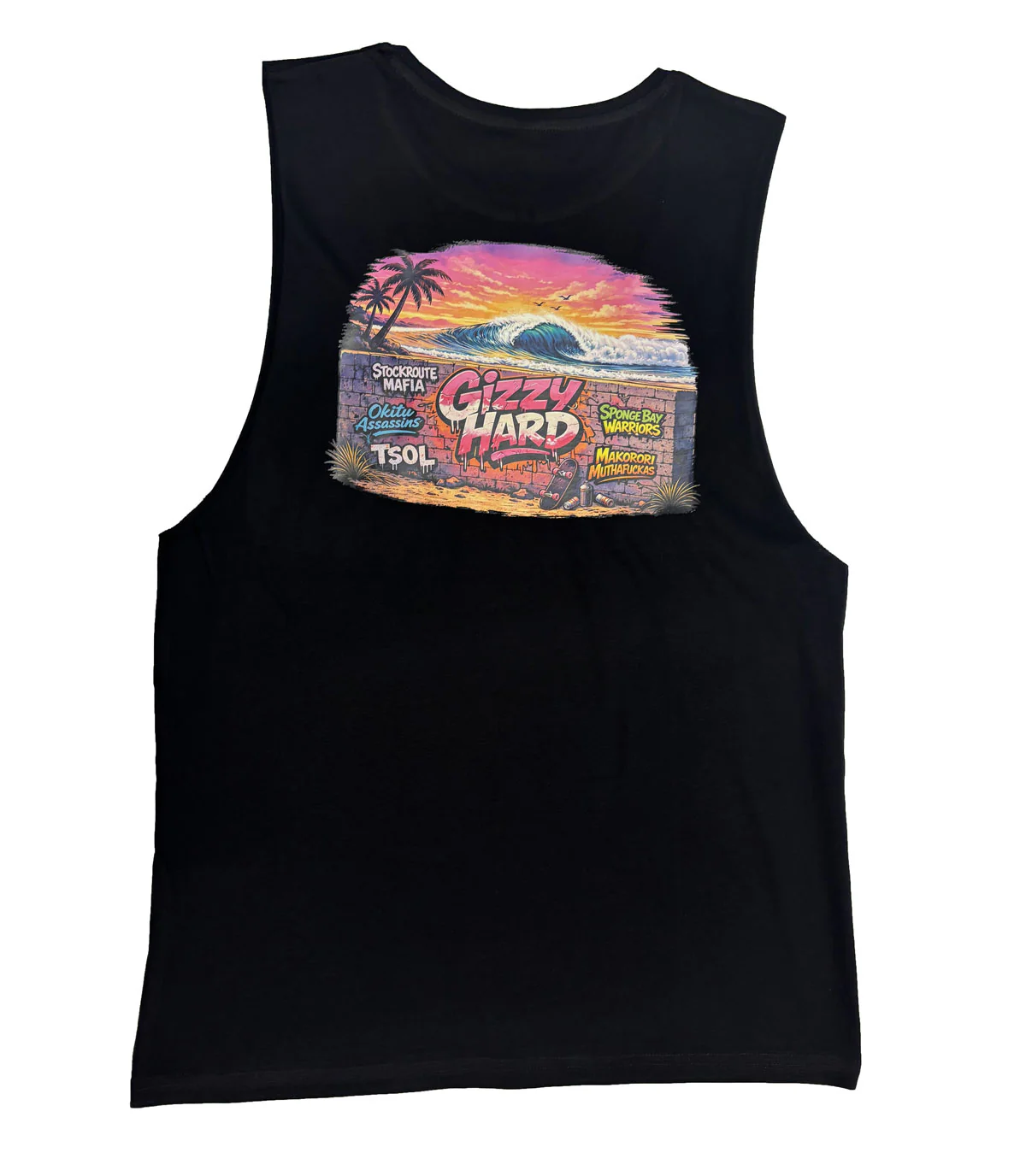 Gizzy Hard Surf Tag Muscle Tee