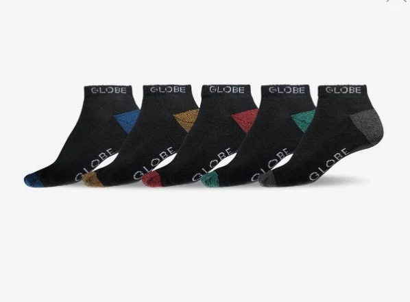 Globe Ingles Ankle Socks - 5 Pack