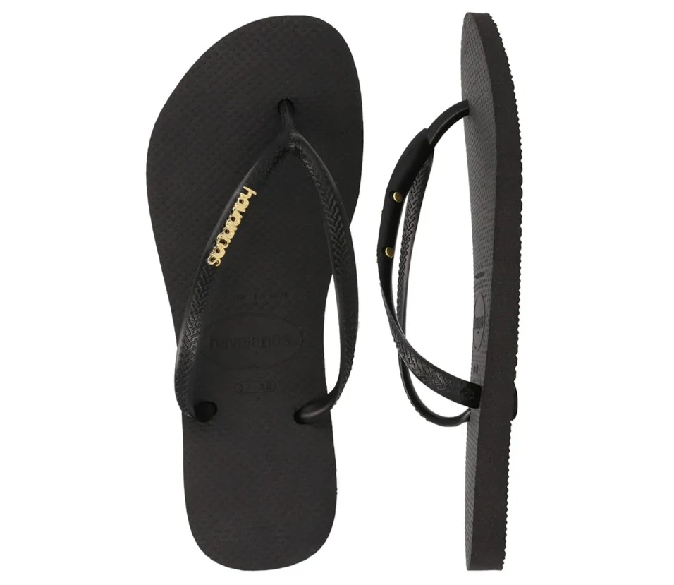 Havaianas Slim Logo Metallic Jandals - Image 2