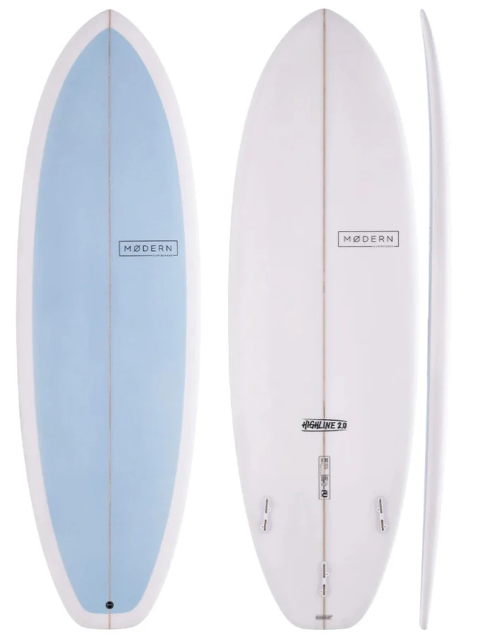 Modern Highline 6'0 PU Surfboard - Sky