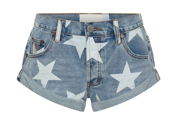 One Teaspoon Bandits Low Waist Denim Shorts - Starwash - Sum26 - Image 6