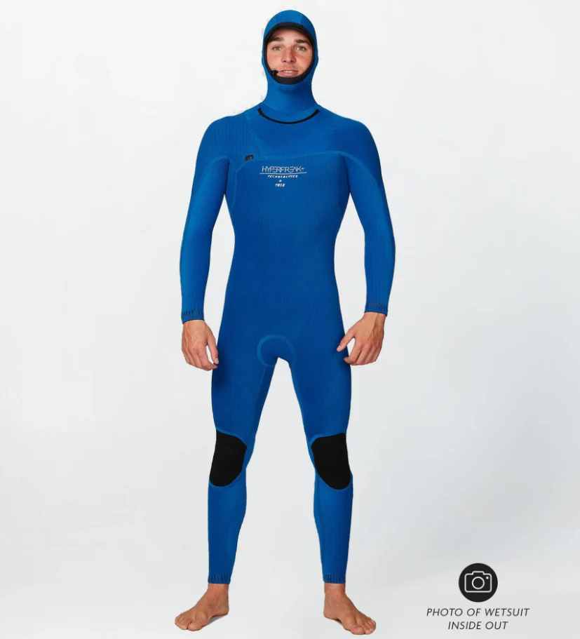 O'Neill Hyperfreak 4/3+mm Hooded Chest Zip Wetsuit - Win26 - Image 3