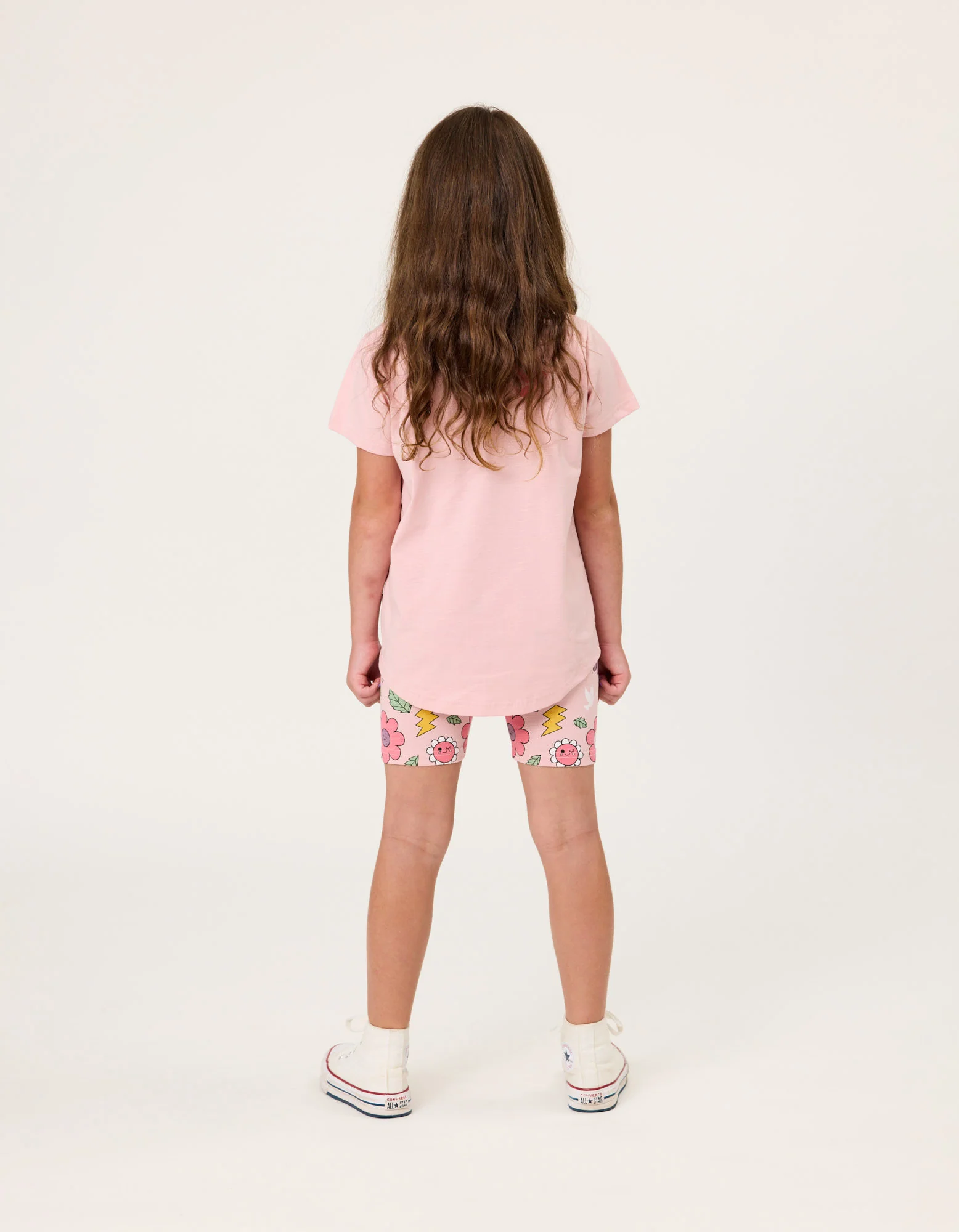 Kissed By Radicool Smiley Flowers Bike Shorts - Sum25 - Image 2