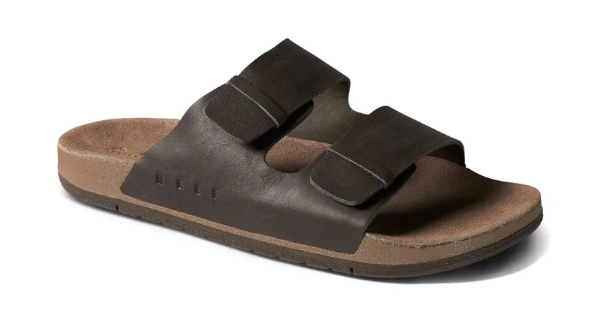 Reef Ojai Two Bar Leather Slides - Sum25