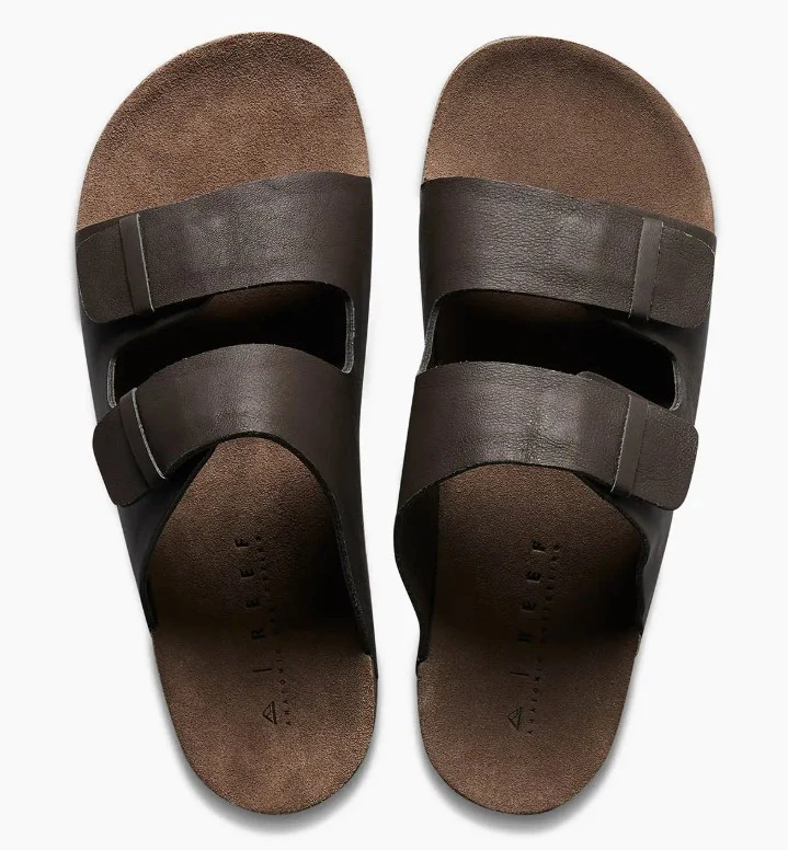 Reef Ojai Two Bar Leather Slides - Sum25 - Image 2