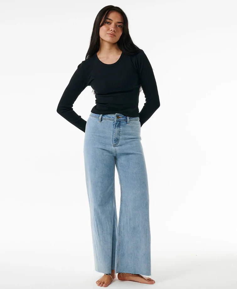 Rip Curl Classic Ribbed Women's Long Sleeve Tee - Win26