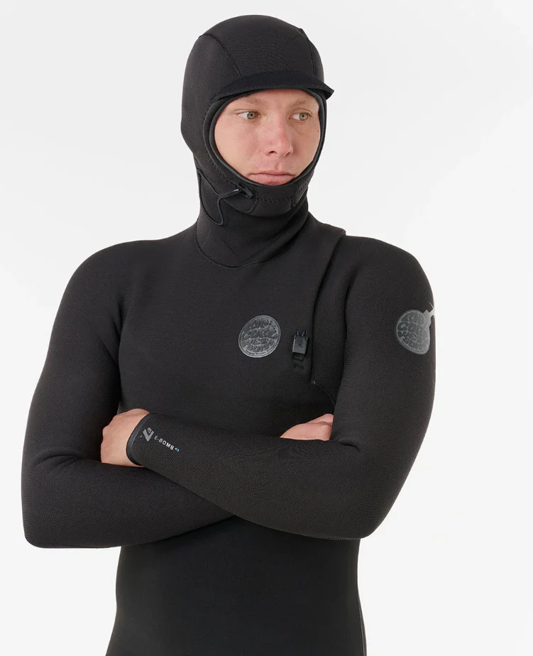 Rip Curl E Bomb 4/3mm Zip Free Hooded Wetsuit - Win26 - Image 2