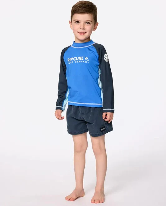 Rip Curl Groms Shock UPF LS Rash Top - Sum25