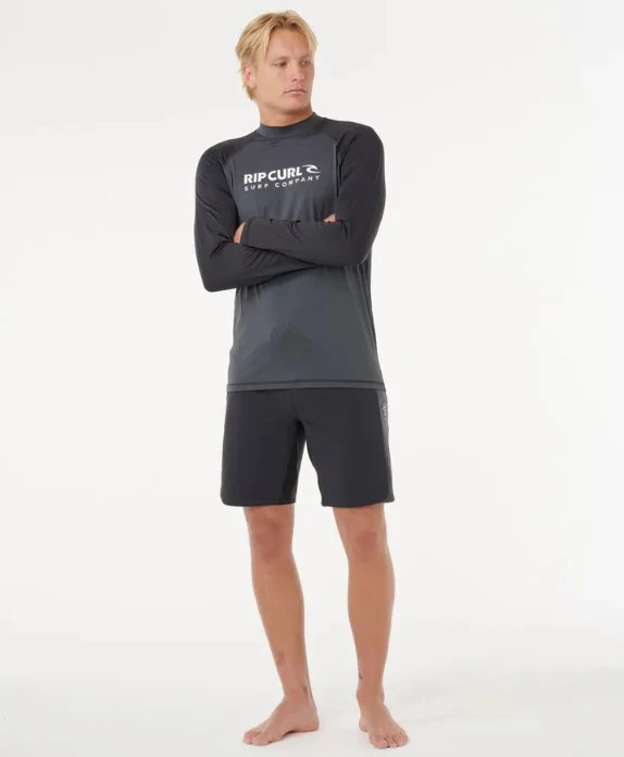 Rip Curl Shock UPF Long Sleeve Mens Rash Top - Sum25