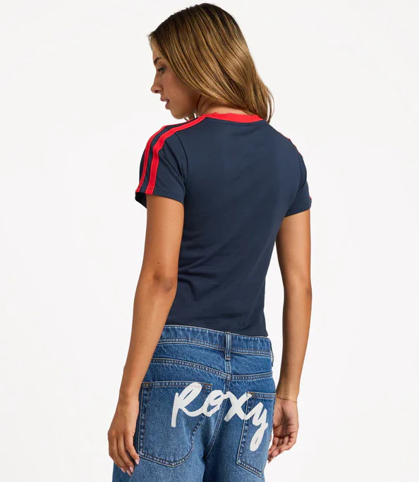 Roxy Game Time Baby Tee - Win26 - Image 4