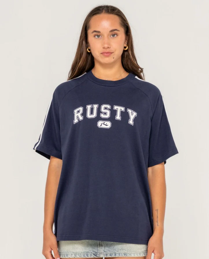 Rusty All Saint Collegiate OG Oversize Womens T-Shirt - Sum25 - Image 2