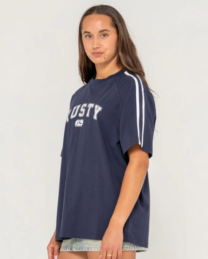 Rusty All Saint Collegiate OG Oversize Womens T-Shirt - Sum25 - Image 3