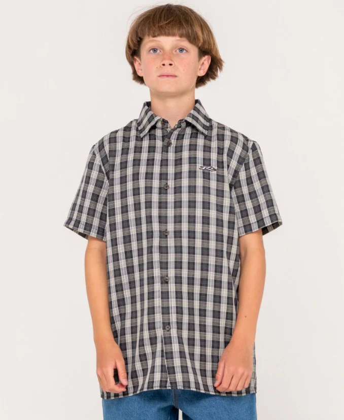 Rusty Boys Datsun Check Short Sleeve Shirt - Sum25
