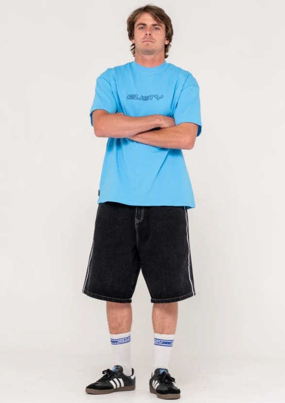 Rusty Flip Daddy Draggin Mens Denim Shorts - Sum25