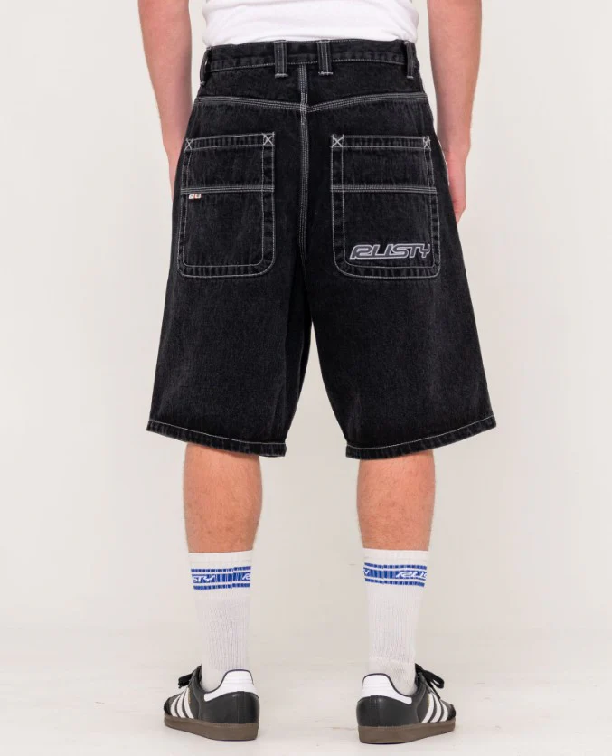 Rusty Flip Daddy Draggin Mens Denim Shorts - Sum25 - Image 4
