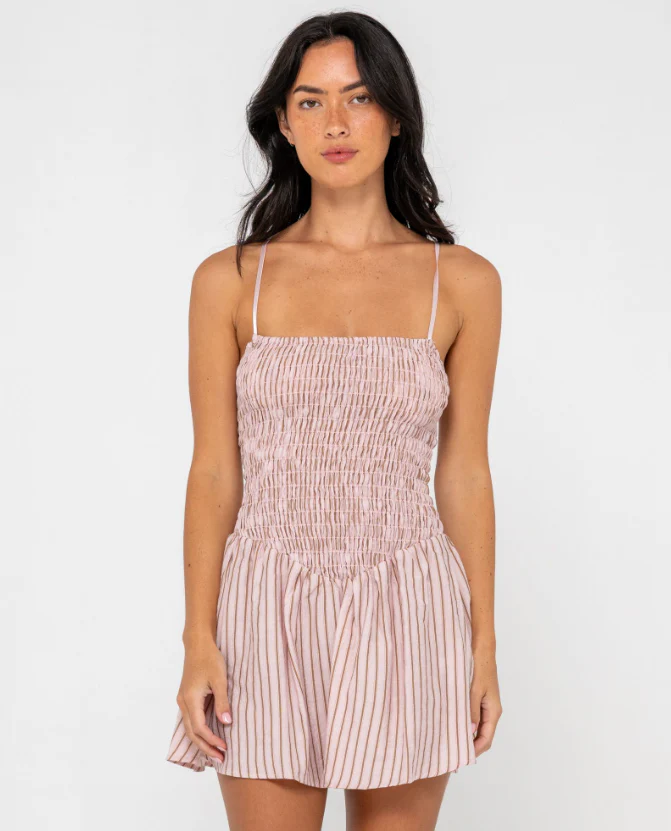 Rusty Mimi Smocked Stripe Mini Dress - Sum25 - Image 2