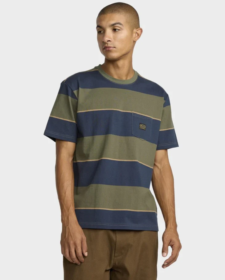 RVCA Dayshift Stripe Tee - Sum25 - Image 2