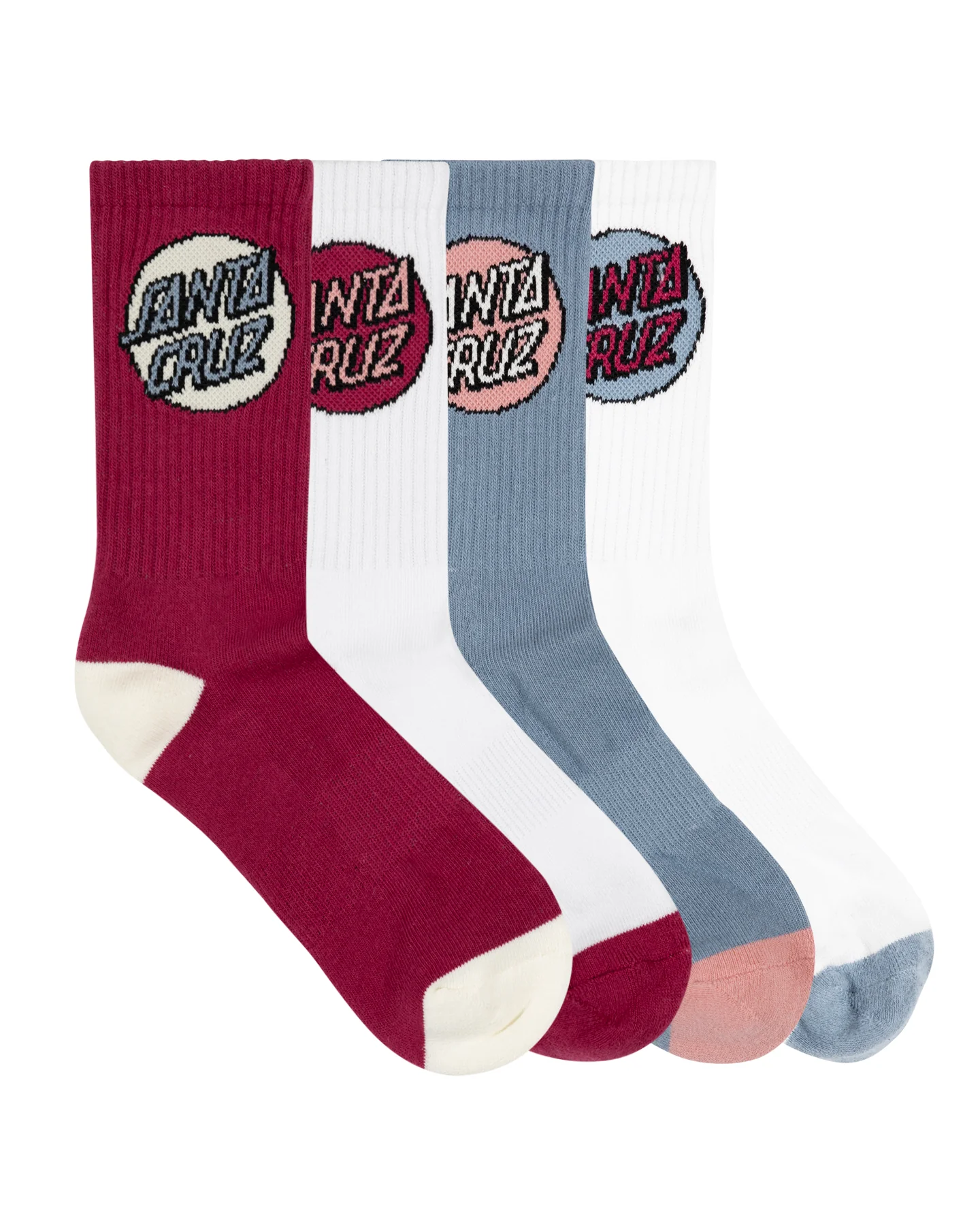 Santa Cruz Other Dot 4 Pack Womens Socks (6-10) - Image 2