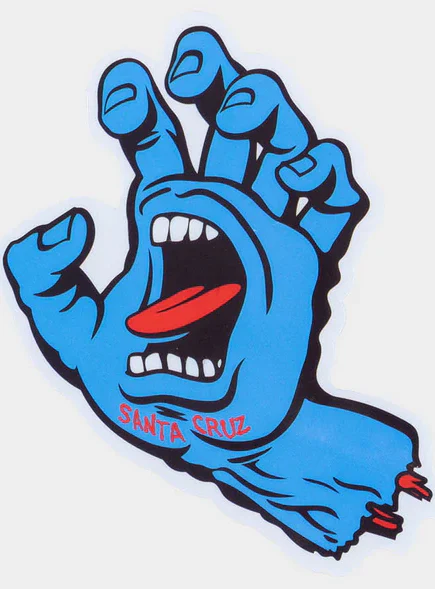 Santa Cruz Screaming Hand Large Matte Sticker