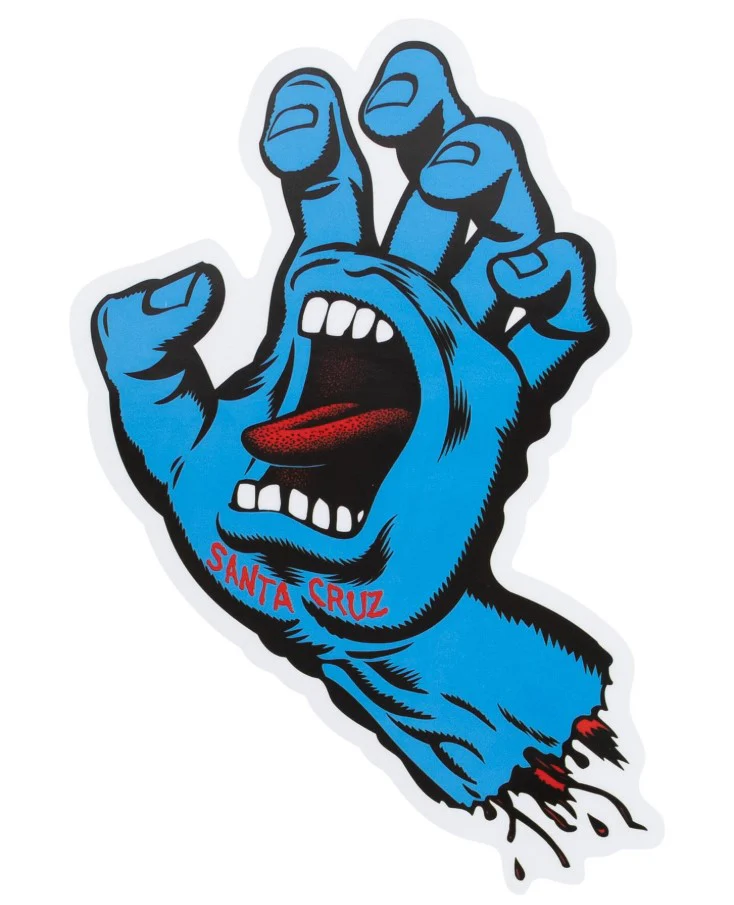 Santa Cruz Screaming Hand Large Sticker