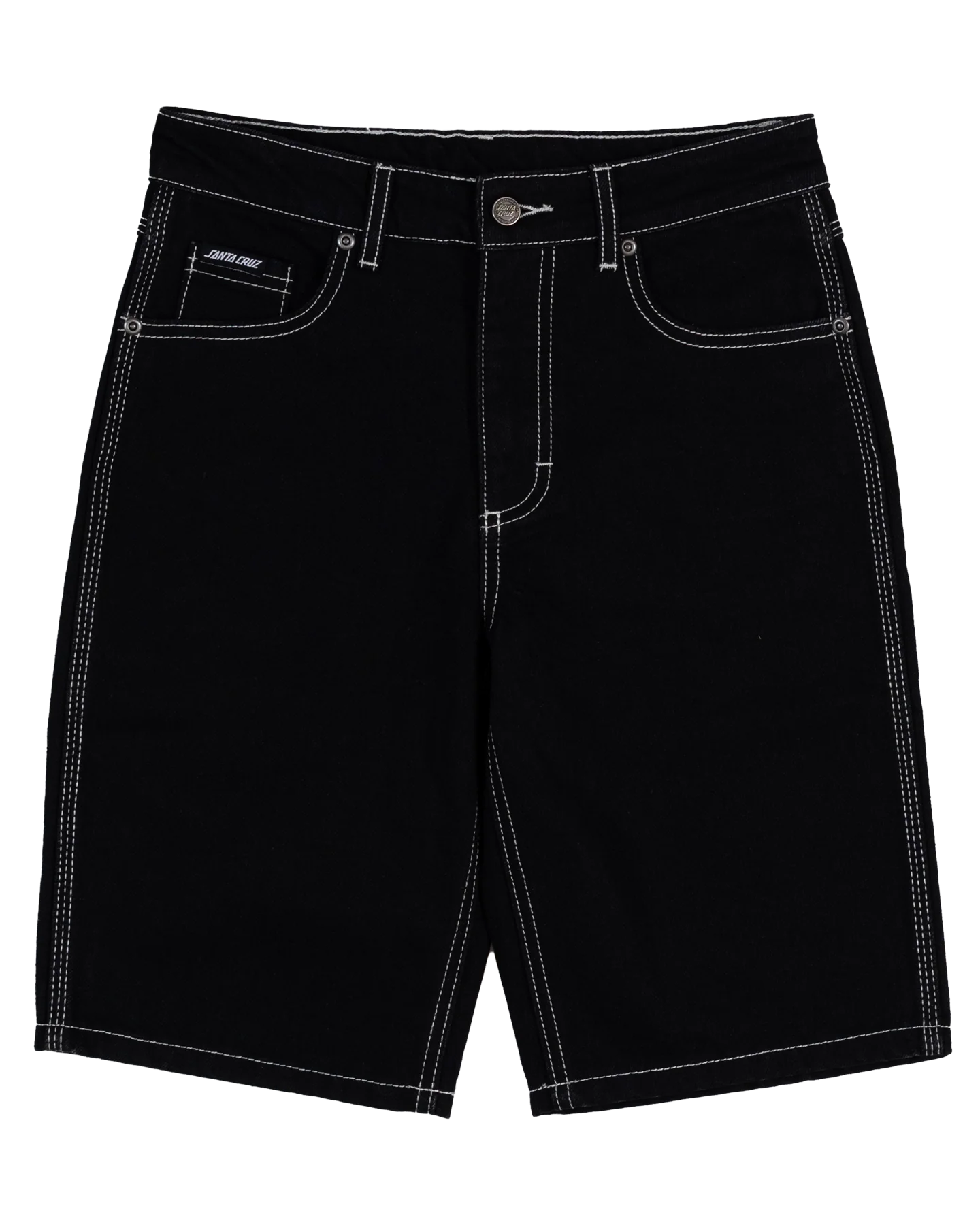 Santa Cruz Youth Flamed Collegiate Arch Denim Shorts - Sum25 - Image 2